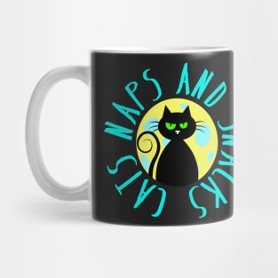 Cats Naps and Snacks Mug